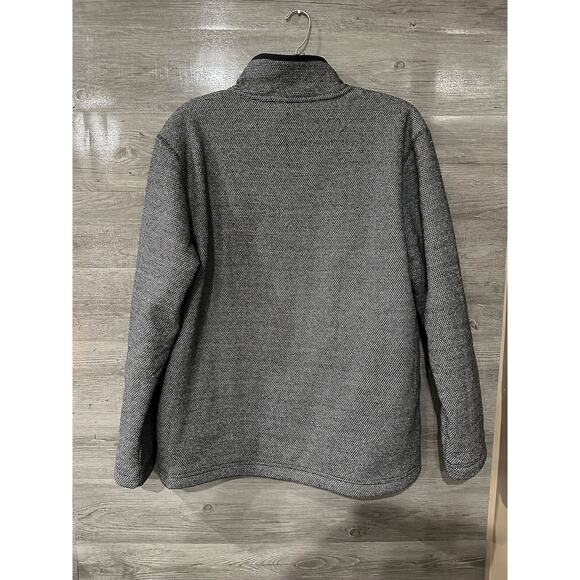 Orvis 1/4 Zip Pullover Sherpa Lined Men's Gray Black Grey Sweater - Size XL - Picture 5 of 7
